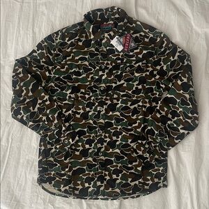 BURLEBO Camouflage Shirt Jacket